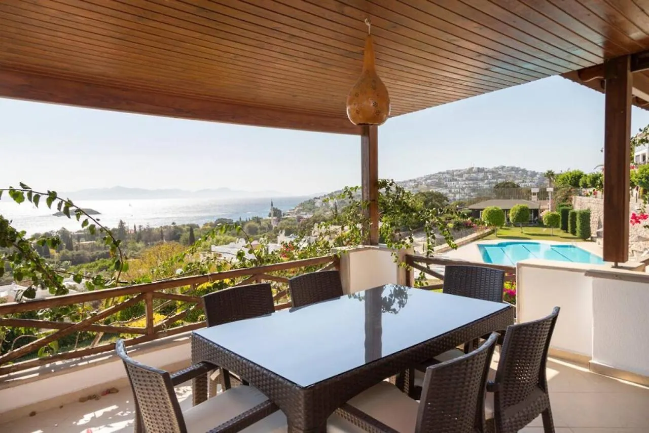 トゥルグトレイスHouse With Sea View And Shared Pool In Bodrumアパートメント トルコ